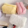 Cosmetic Bags Women Soft Plush Makeup Bag Winter Fluffy Make Up Storage Case Girls Travel Toiletry Wash Handbag Pencilcase