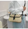 Bolsos de hombro Bolso de paja de verano para mujer nueva moda pequeño cuadrado estilo extranjero trenzado simple hombro crossbodyH24217