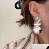 Dangle Kronleuchter Ohrringe geschichtetes französisches Metall für Frauen -Retro -Luxus und übertriebener Design Trend Schmuck Drop Lieferung DHMSF