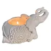 Candelabros Elefante Tealight Holder Escultura votiva Hogar Decorativo Pequeño Stick Buenos regalos afortunados