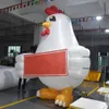 wholesale Fait sur commande 6mH (20ft) avec la poule gonflable de ventilateur pour le ballon de poulet de publicité de décoration avec la bannière