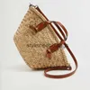 Bolsas de ombro de ombro casual Wicker Woven Basket Rattan Women Bolsas de palha de praia de verão Big Big Crossbody Bag 2023H2421788