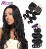 Indian Virgin Hair Wefts 8A Świetna jakość ludzkiego splotu do włosów peruwiańska fala ciała prosta 34 pakiety tanie brazylijskie włosy hurt 7373180