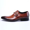 드레스 슈즈 2024 럭셔리 남성 Patnet Leather Monk Strap Oxford for Wedding Business 형식 정장 Mens Black Brown