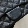 10a Top Quality Designer Bag Mini Rectangle Flap Bag Mini 17cm Kvinnor Real Leather Caviar Handväska Black Purse Crossbody Shoulder Bag Luxury Satchel Channel 1115 CC Bag