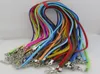 100pcslot gemischte Farbe Wildleder Leder Halskette Designer einstellbares Kabel mit Hummerverschluss Halskette für DIY -Schmuckanhänger F49637206