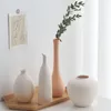 Vases Vase en céramique minuscule conteneur de fleurs séchées céramique florale ornement de maison pour table de bureau décor créatif