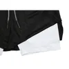 Mäns shorts anime shorts gym för man dubbel lager 2-i-1 snabbtorkande svett-absorbent jogging prestanda träning atletisk 810