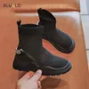 Boots Casual Children Shoes For Girl Fall Fashion Girls Long Boot Kids Knee High Socks Motorcycle