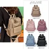 Sac à dos en cuir pour femmes, couleur unie, tendance, décontracté, grande capacité, sac de voyage, école pour adolescentes, 2023, 240130