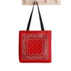 Shopping Bags Shopper Classic Bandana Blue And Red Print Tote Bag Women Harajuku Handbag Girl Shoulder Lady Canvas