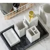 Bath Accessory Set Five Piece Creative Spots Resin Soap Dish Portable Travel Gargle Cup Bathroom Accessories Toilet Brush Toothbrush Holder