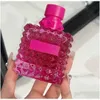 Koku Roma'da doğdu Donna Uomo Mercan Fantezi Yoğun Kadınlar 100ml Eau de Parfum Uzun Kalıcı Çiçek Gül Kadın Köln Sprey Top OTR4J