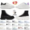 2024 Chaussures de créateurs Sneaker Plateforme Hommes Femmes Blanc Noir Cuir Daim Velours Appartements À Lacets Chaussures De Espadrilles Scarpe Baskets De Sport avec boîte