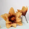 Dekorativa blommor 3d Magnolia Artificial Home Decor Interior Shopping Mall Window Display Wedding Bakgrund Dekoration Fake