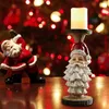 Christmas Nutcracker Candle Holder Resin Craft Tealight Nutcrackers Vintage For Dinner Table Fireplace 240125