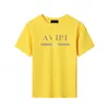 Klasyczne drukowane designer T-shirt Pure Cotton krótkie rękawowe luksusowe chłopcy dziewczęta dziecięce ubrania 10 kolorów TOP OWARY OWEAR OUTER CSD2402172-8