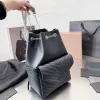 HOT SALE 2024 ryggsäck Kvinnor ryggsäckar mode axelväskor läder hink väska lady handväska rese plånböcker bokstäver med dragkroppskedjor
