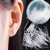 Stud Earrings 10Pcs Hypoallergenic Simple Plastic Clear Ear Pins Needle And Resin Anti-allergy Earring Jewelry DIY Accessories