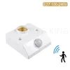 أصحاب المصابيح E27 Motion Sensor Light Switch 100-240v حامل قاعدة الكاشف مع محول مقبس لمبة Smart Smart Smart