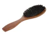 Natural Boar Brestle Hairbrush Massage Comb Antistatic Hair Scalp Paddelborste Beech Trähandtag Hårborste Styling Tool 5227805