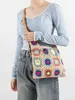 Sacs à bandoulière Boo Flower Coon Knit Market Soulder Sac à bandoulière amovible Crocet Sac à main Petite tendance et fait Top andle PoucH24217