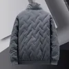 Jaquetas masculinas quentes engrossar impermeável 2024 outono jaqueta de inverno homens lambswool jogging casaco casual moda solta cinza parka