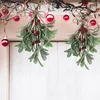 Decorative Flowers Artificial Plant Simulation Leaves Hanging Mistletoe Festival Supplies Christmas Decoration Creative Fake Potted Leave