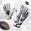 1 пара перчаток для регби, противоскользящие гелевые перчатки с полным пальцем, бейсбольные перчатки для американского футбола, спортивные перчатки для мужчин и женщин 240122