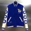 Jaquetas masculinas de alta qualidade azul vermelho preto vandythe varsity jaquetas de beisebol mulheres 1 1 casual unisex roupas pu couro bomber homens casacos t240217