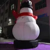 en gros de haute qualité 10mh (33 pieds) avec du ventilateur joyeux noël gonflable bonhomme de neige extérieur décorations du Père Noël pour la décoration de jardin à la maison