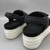 سوداء من الصنادل السوداء السميكة مزدوجة النعال Slippers منصة عالية الجودة e slippr