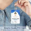 Cadeauverpakking Premium blanco PVC-kaarten met gleufpons aan de korte zijde - Verticale ID CR80-plastic