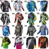 Herr t-shirts Foxx Head Foxx Speed ​​Subduing Mountain Bike Riding Suit Top Mens Long Sleeve Cross-Country Racing Suit Quick Dry T-shirt