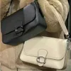 Fourre-tout en cuir véritable pour femmes, Tabby doux, bretelles, sac messager à bandoulière simple sous les bras, petit sac carré