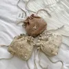 Torby na ramię małe słomkowe tkane kwiaty haftowe panie koronkowe torebki krzyżowe dla kobiet plaż 2024 Newh24217
