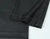 Calça feminina mulher faux couro de couro preto de alta calça de topo de topo de topo chique 2024 perna larga casual de outono