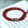 Strand Southern Red Agate Spacer Bead Bracelet Nine-Tail Pendant Buddha Beads Ornament