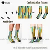 Femmes chaussettes Drone pilote mignon unisexe adulte adolescent jeunesse personnalisé personnalisé 360 ° impression numérique Hd de haute qualité