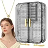 Decorative Plates Wall Mounted Jewelry Organizer Rack Display Holder No Punching Clear Storage Box For Earrings Rings Bracelets Necklace