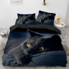 Ensembles de literie 3D Honorable animal de compagnie chat ensemble de literie belle gris chiot housse de couette pour femmes filles chambre décor reine roi double pleine taille linge de lit