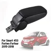 Organizador de automóviles Caja de almacenamiento Reposabrazos de cuero para Smart 453 Fortwo Forfour 2023-2023 Accesorios interiores Black Drop Delivery Mobiles Mo Dhixc