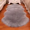 Dywany zmywające długie włosy dywan ochrona podłogi non ślizgania się sypialnia maty do owczej skóry dywan faux fur miękki dywaniki