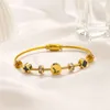 Klassieke stijl armbanden damesarmband luxe designer sieraden kristal 18K verguld roestvrij staal liefhebbers cadeau armbanden herenarmband