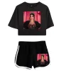 Sommer Damen Sets Kimberly Loaiza Kurzarm Crop Top + Shorts Trainingsanzüge Frauen Trainingsanzüge Zweiteilige Outfits Streetwear