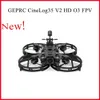 Droni 2023 GEPRC CineLog35 V2 HD O3 6S con unità aerea VTX/fotocamera 3,5 pollici FPV Drone PNPTBS Nano RX ELRS 2.4G ricevitore F722-45 AIO YQ240217