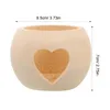 Kaarsenhouders Houten hartvormige houder Theelicht Decoratief grenen bureaubladornament