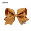 Hårtillbehör Q 1st Princess Headwear Bow Clips Handgjorda hårnålar Kids Decor Boutique Hairclips Cute Girls Ribbon