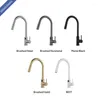 Kitchen Faucets Faucet Gold Tap Cold Water Digital Control Electric Temperature Brushed 304 Stainless Steel Pull Down Taps