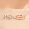 Cluster Ringen Bague Ringen Eenvoudige S925 Ring Voor Vrouwen Zilver 925 Sieraden Dubbellaags Openingslijn Hand Ornament Dagelijkse Accessoires Cadeau